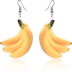 NWOT Banana Earrings